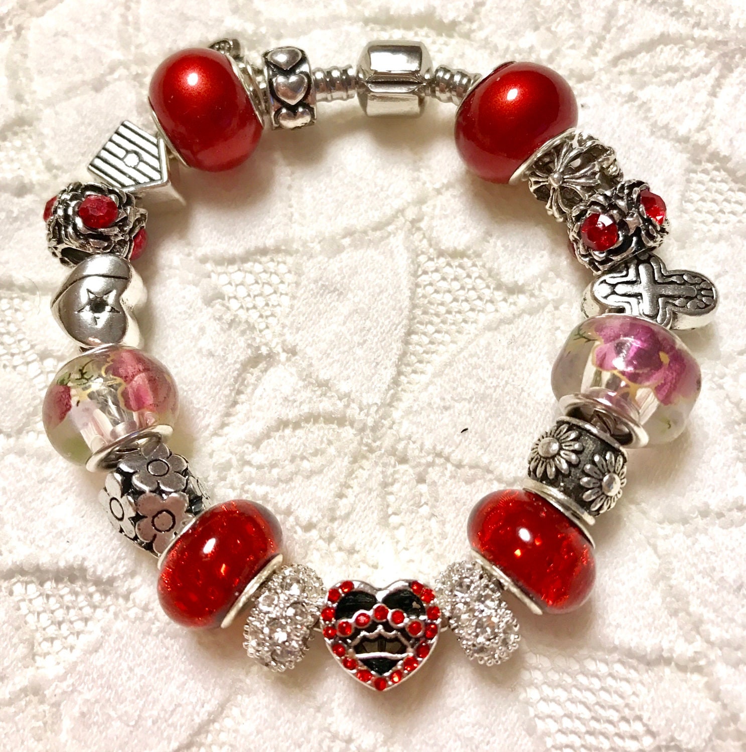 Heart of Love European Style Charm Bracelet