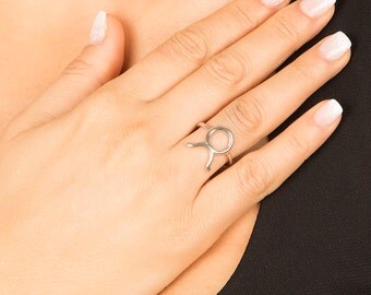 Zodiac Sign Jewelry, Taurus Ring, Silver Taurus Ring, Zodiac Ring, Astrology Sign Jewelry, Horoscope Ring, Zodiac Sign, Personalized Zodiacs
