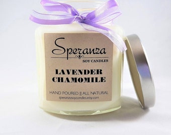 Lavender Candle | Candles | Soy Candles | Spa Gift | Organic Candles | Essential Oil Candle | Aromatherapy Candle | Anxiety Candle