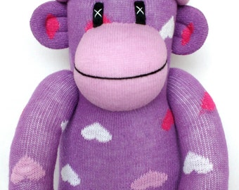 purple sock monkey