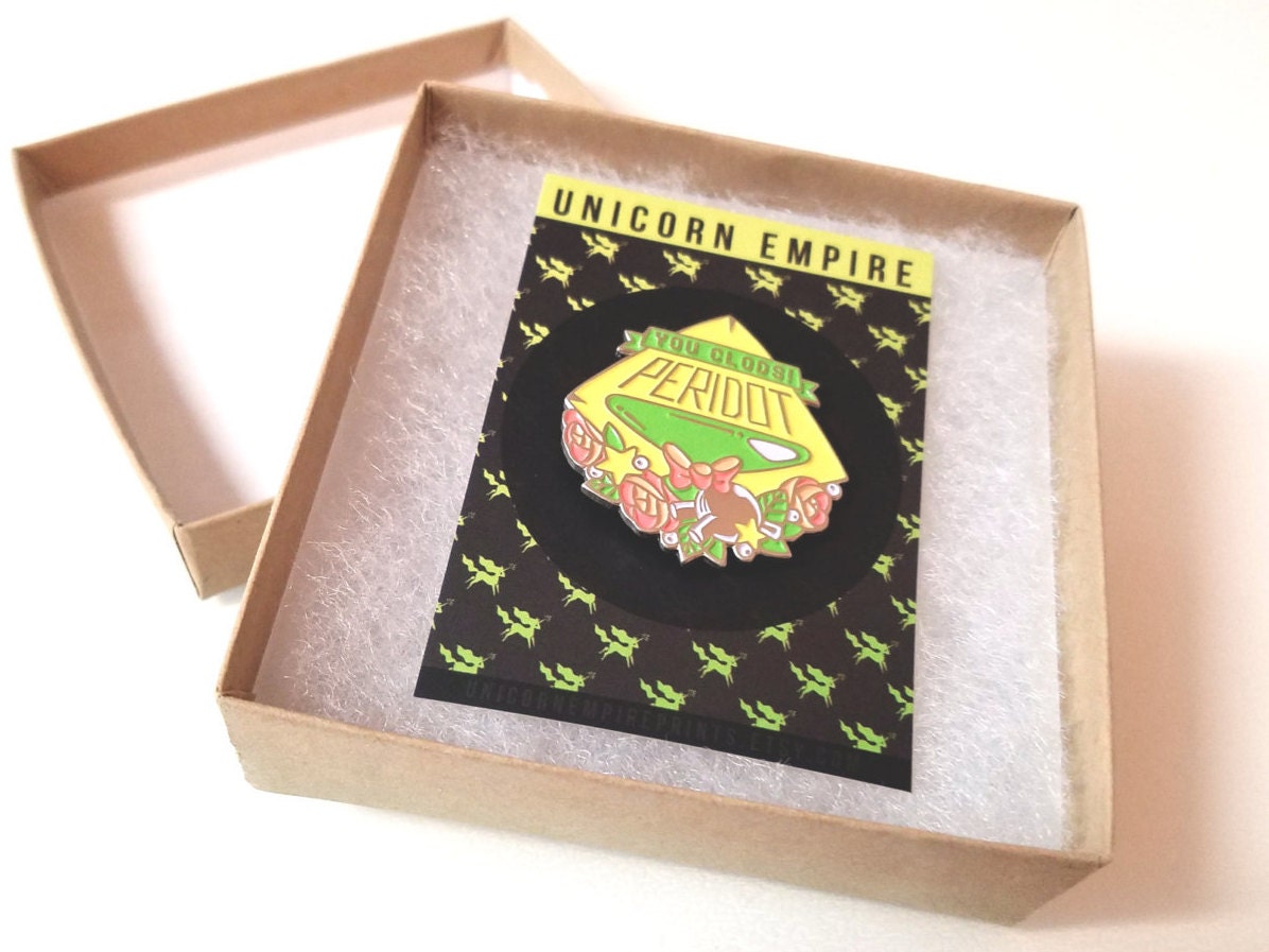 Steven Universe Enamel Pin Peridot Lapel by UnicornEmpirePrints