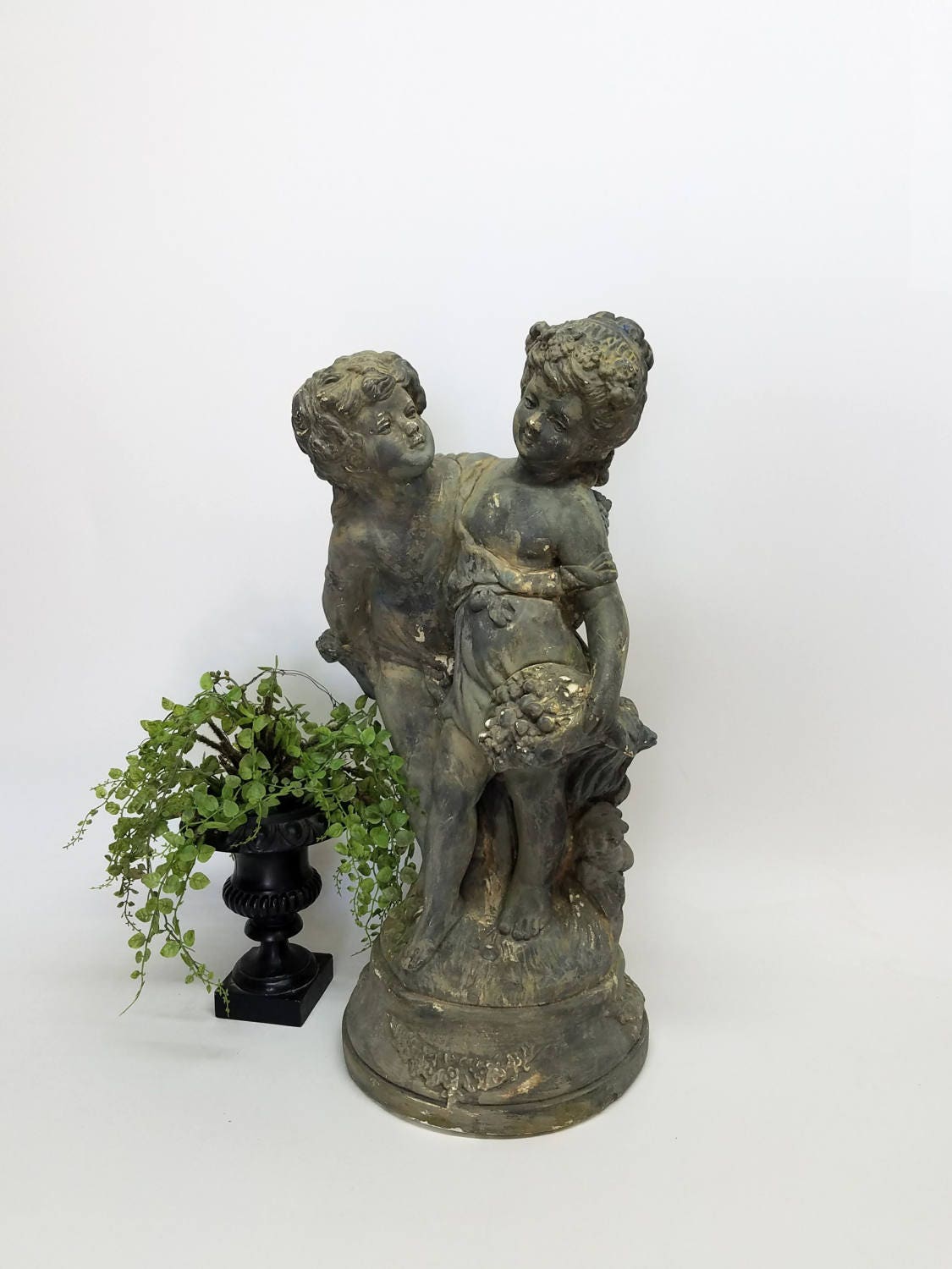 Large Vintage Statue Marwal Lovers Grand