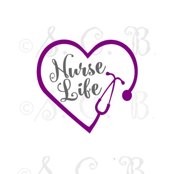 Download Nurse Life/ Stethoscope cutting file/ SVG File download