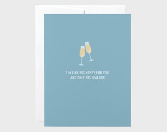 Funny Wedding Card | Funny Engagement Card | 90% Happy Card