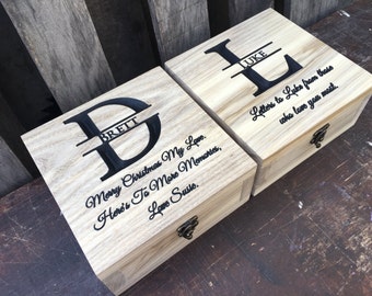 Personalized Memory Box - Gift Box - Gift for Men - Groomsmen Gift - Wedding Gift -Keepsake box - personalized box - Bridesmaid gift