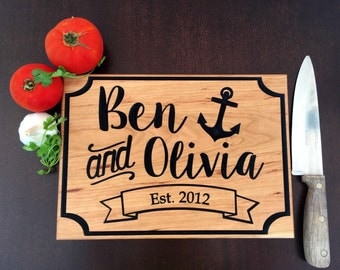 Personalized Cutting Board - Cutting Board - Bride Gift - Home decor- Kitchen decor - Custom Gift - Wedding Gift - Keepsake