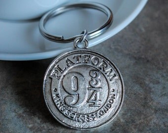 Harry Potter Keychain/stocking stuffer/Platform 9 3/4 Keyring/Bag accessory/True North Key Chain/Keychain