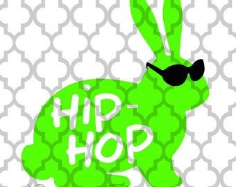 Hip Hop Easter bunny svg