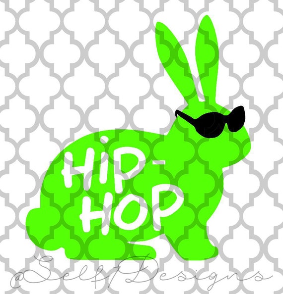Hip Hop Easter bunny svg