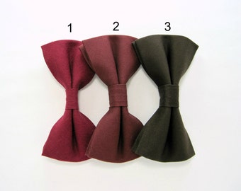 Burgundy bow tie,Wedding bow tie for Men,Toddlers ,Boys,baby