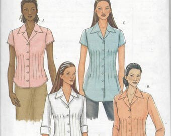 Butterick 4457 Misses shirt pattern OOP 8-10-12-14