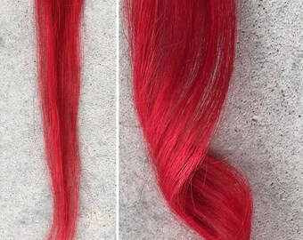 Red Clip-In Human Hair Extension