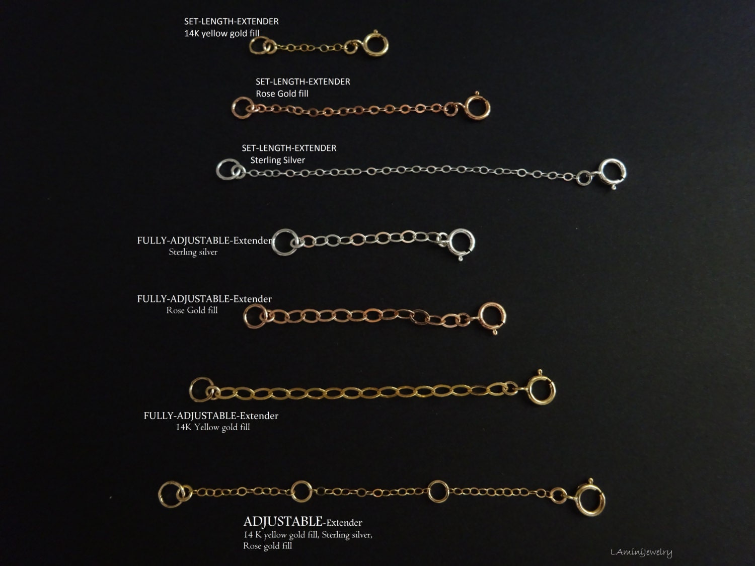 Chain adjuster DIY Necklace & Bracelet Adjustable in Length