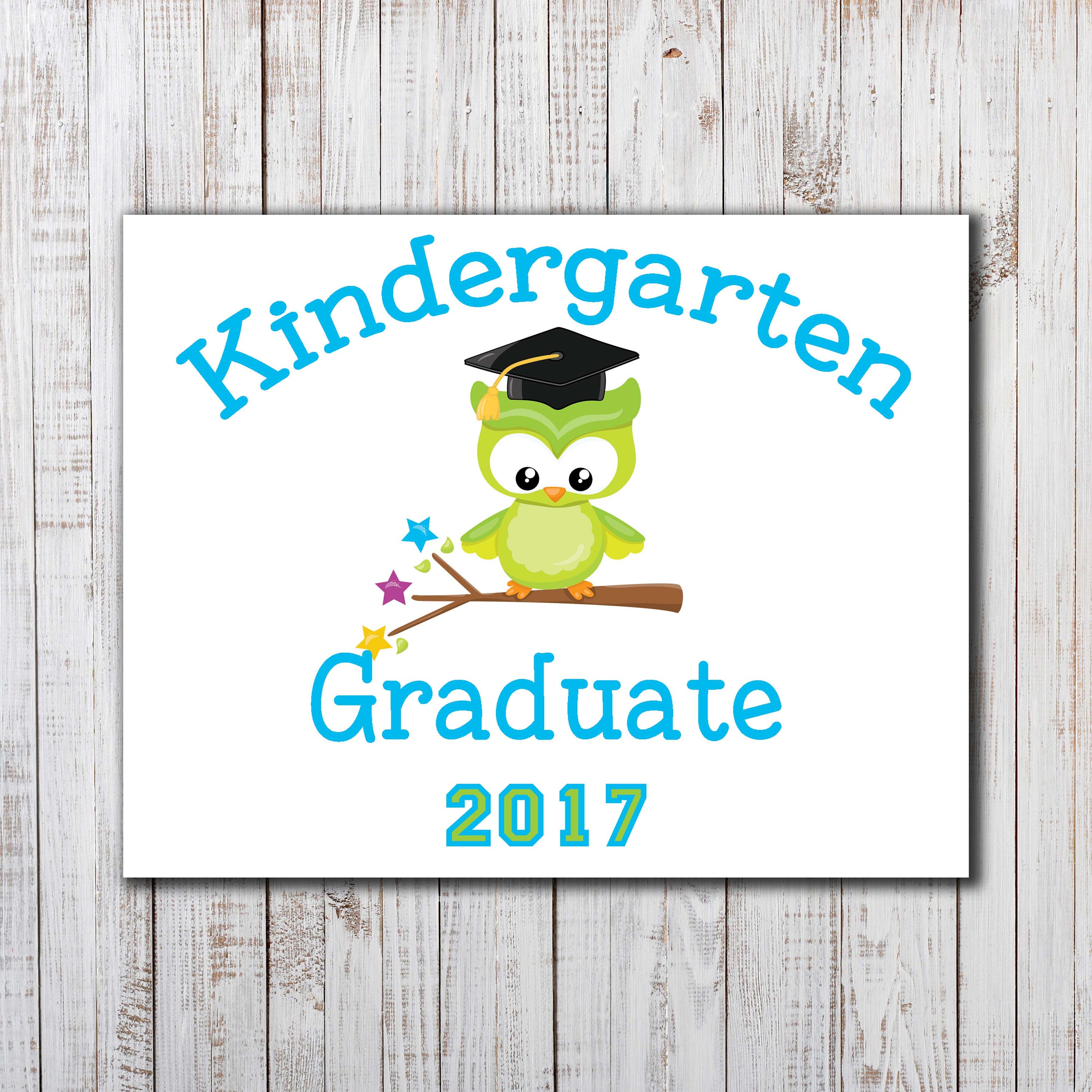 Printable Kindergarten Graduation Iron On Graduation