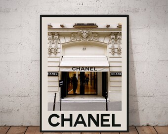 Chanel Poster Coco Chanel Wall Art Chanel Print 32 Rue Gambon Paris Wall Art Fashion Wall Art Chanel Decor Chanel No 5