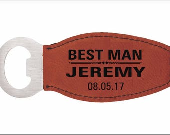 BEST MAN Custom Magnetic Bottle Opener, Personalized Wedding Favors, Thank You Gifts to Wedding Entourage,Gifts from the Couple, LBO003