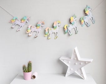 unicorn garland | etsy unicorn garland | etsy