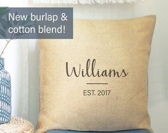 Wedding Date PILLOW COVER | Personalized Wedding Gift for Couple | Gift for Bride | Bridal Shower Gift | Engagement Gift |Wedding Gifts 2017