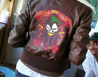 Harley Quinn Bombshell inspired bomber jacket