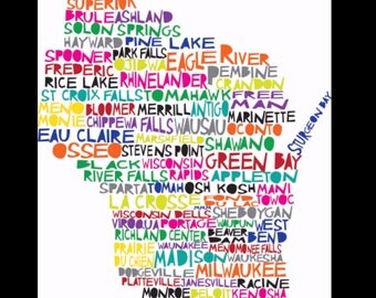 Wisconsin Shirt- Wisconsin Sweatshirt - Wisconsin Hoodie- Wisconsin Word Art- I Love Wisconsin- Home Sweet Home- Custom Embroidery