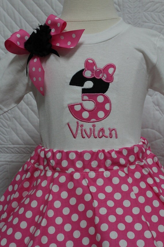 minnie mouse 3rd birthday outfit
