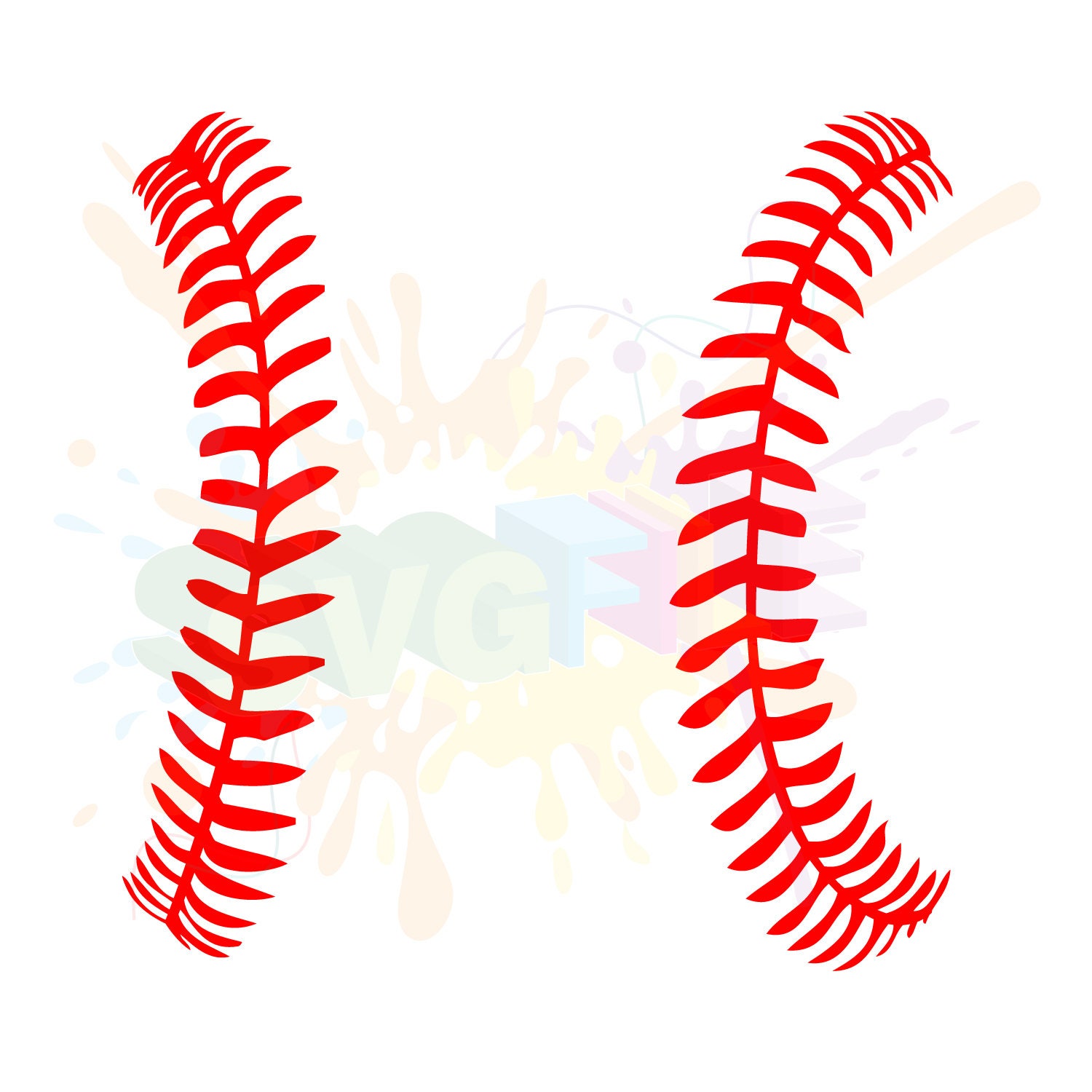 Download Baseball Stitches SVG Files for Cutting Softball Cricut Laces
