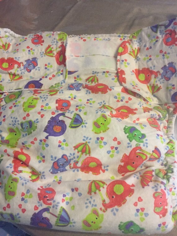 Items similar to Adult Fitted Cloth Diaper, Overnight, ABDL, Semi