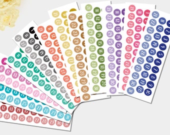 Date Cover Stickers, Round Date Cover, Date Cover Planner, Multi Date Covers, Black Date Covers, Blue Dates Covers, Small Date Covers