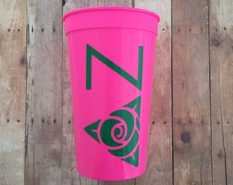 Delta Zeta Sorority Cup; Delta Zeta Cup; DZ Cup; Delta Zeta Stadium Cup; Delta Zeta Tumbler; Delta Zeta Gift; Delta Zeta Accessories