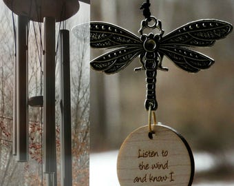 Dragonfly Memorial wind chime Loss Garden Heaven gift after loss memoral garden custom gift christmas memorial garden healing after loss