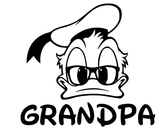 Download Grandpa Donald Duck and Grandma Daisy duck svg pdf png