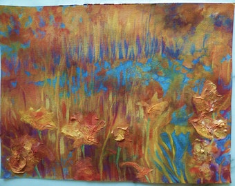 Original Mixed Media Painting Collage