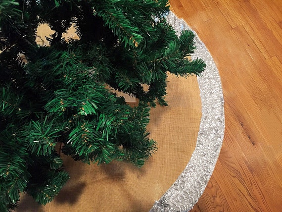 items similar to christmas tree skirt silver sequin tree items similar to christmas tree skirt silver sequin tree