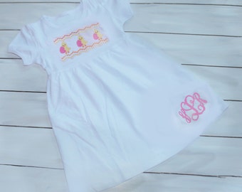 Faux Smocked Easter Dress - Girls Easter Dress - Toddler Easter Dress - Custom Easter Dress - Spring Dress - Easter Outfit - Smocked Easter