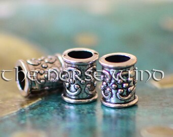 Beard / Hair Beads, Vikings Beard Beads Celtic Beard Rings, Dwarven Beard Rings, Viking Amulet Asatru Celtic Jewelry Viking Jewelry Norse
