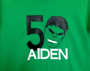 Hulk Birthday Shirt, Boys Avenger Shirt, Avenger Birthday Shirt