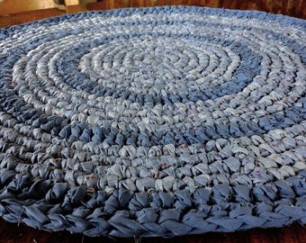 Round rag rug | Etsy