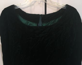 Casero & Associates Deluxe Velvet Dress, Green