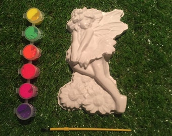 Fairy Plaster Painting Kit - Fairy Party Plaster Painting - Plaster Painting Kit - Fairy Plaster Mould - Plaster Mold - Fairy Mould