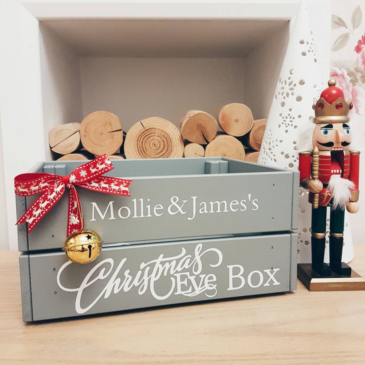 Personalised Christmas Eve crate Christmas by Littlelightstudios