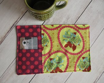 Anna Maria Horner garden party mug rug teacher gifts stocking stuffer gifts under 15 cyber monday coffee lover hostess gift