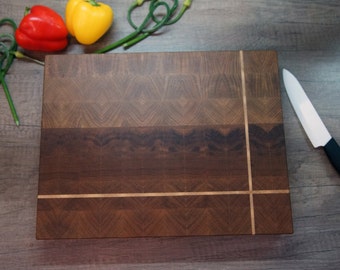 End grain cutting board. Oak end grain cutting board. Oak cutting board. Butcher block. Oak. Maple.