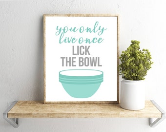 Lick the bowl | Etsy