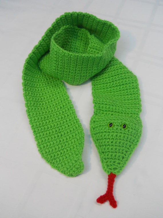 Snake Scarf Stuffed Snake Scarf Crocheted Snake