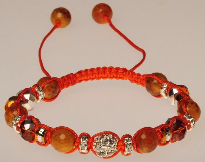 Orange agate bracelet talisman amulet amulet bracelet female Orange gift Christmas New Year's Valentine's Day stylish gift woman