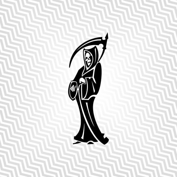 Grim Reaper Svg Harvester Cutout Vector art Cricut