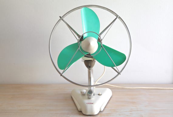 SALE Vintage Electric Fan Table Fan Art Deco Fan Retro Fan