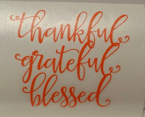 Thankful Grateful Blessed Vinyl