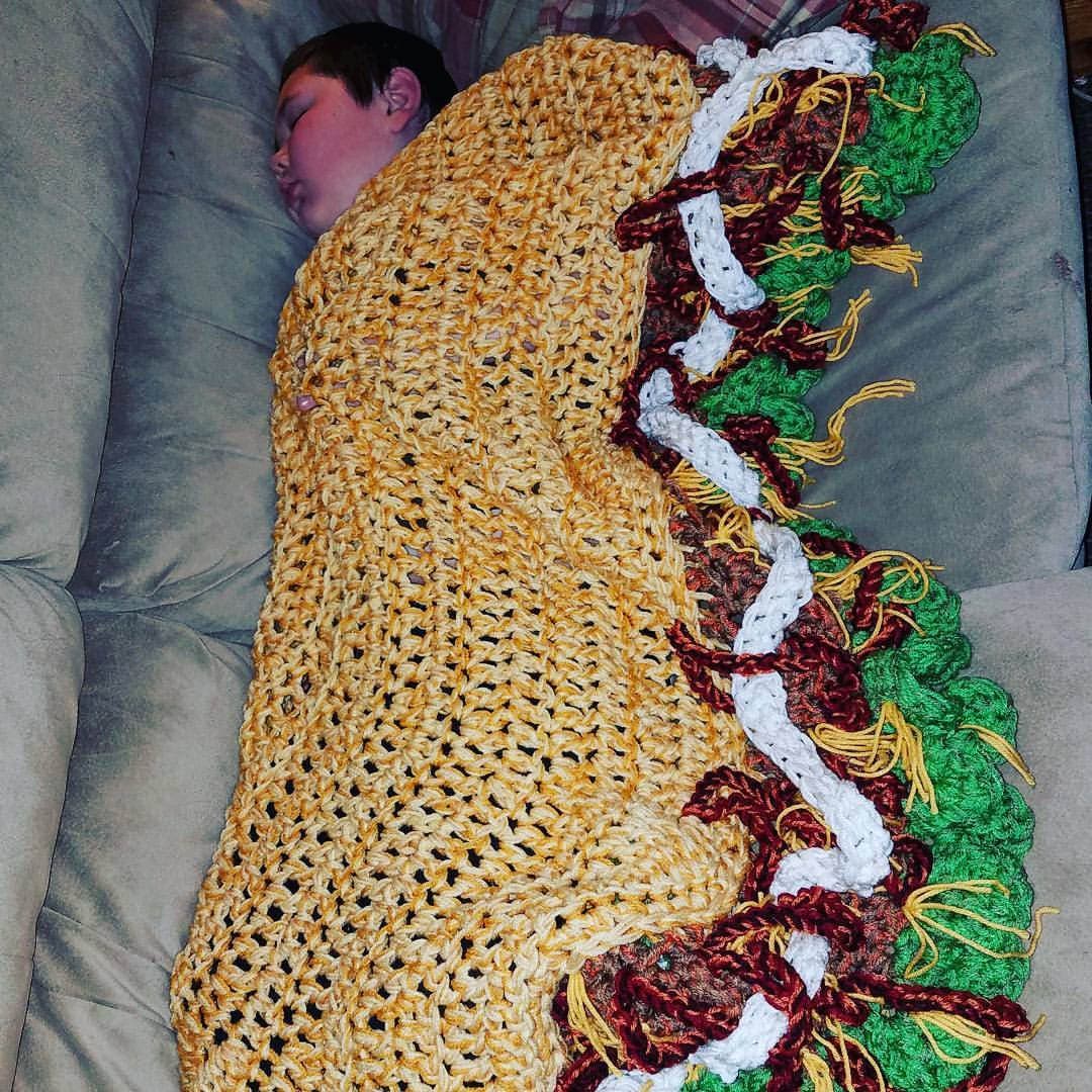 taco bell plush blanket