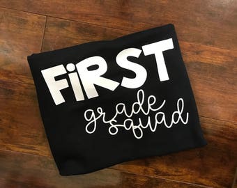 Grade Level T-shirts, Teacher Shirts, Squad Shirts, School Shirts, First Grade, second grade, third grade, fourth grade, fifth grade, kinder